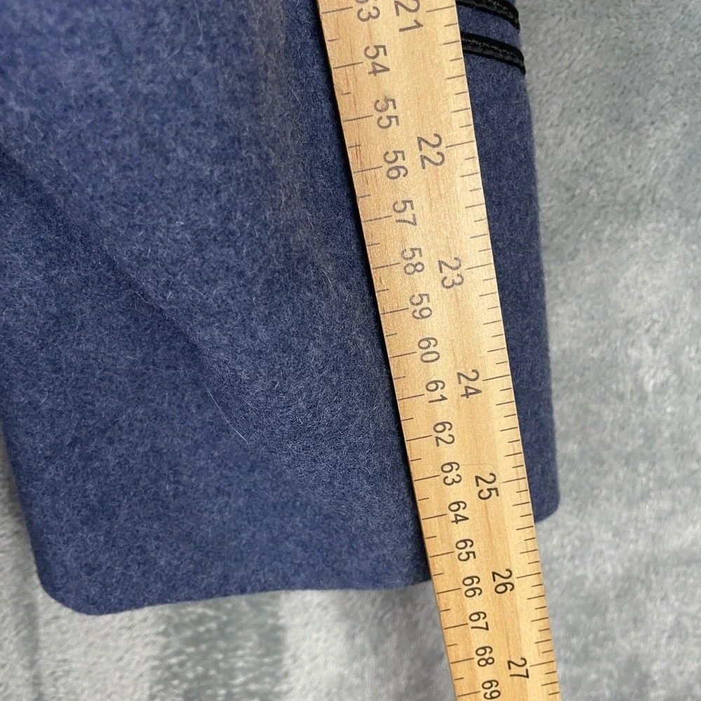 Heavy Blue Wool Citadel Reefer Pea Coat by Weintraub 42L Waterbury‎ Buttons
